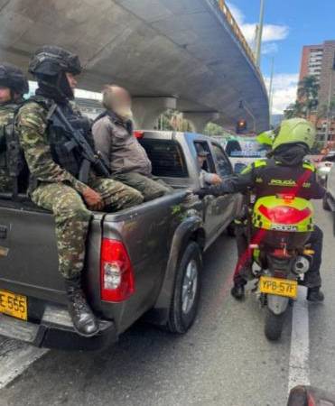 Captura del presunto responsable en Envigado. /FOTO: CORTESÍA