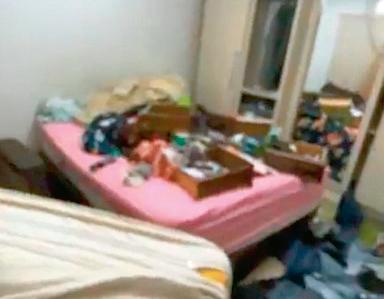 Los delincuentes dejaron totalmente desordenada la casa de la víctima. /FOTO: CORTESÍA