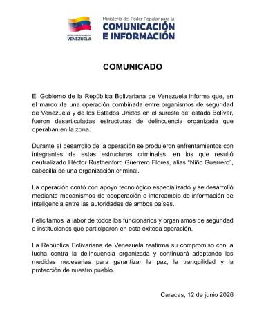 FOTO: GOBIERNO DE VENEZUELA