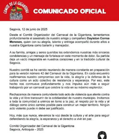 Líder cultural fue hallado amarrado y muerto en una casa de Segovia