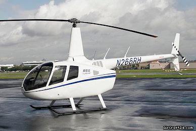 Este es el un helicóptero Robinson R66. /FOTO: aircraft24.es