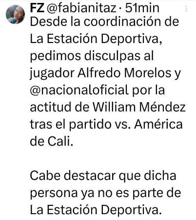 Decidieron despedirlo por su comportamiento. / IMAGEN: REDES SOCIALES