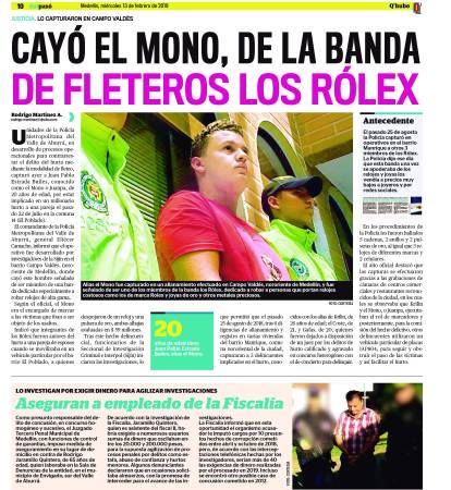 Asesinaron a alias el Mono o Juanpa, cabecilla de banda los Rólex