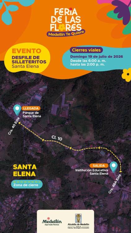 Algunas rutas de transporte público también se verán afectadas. IMAGEN: ALCALDÍA DE MEDELLÍN