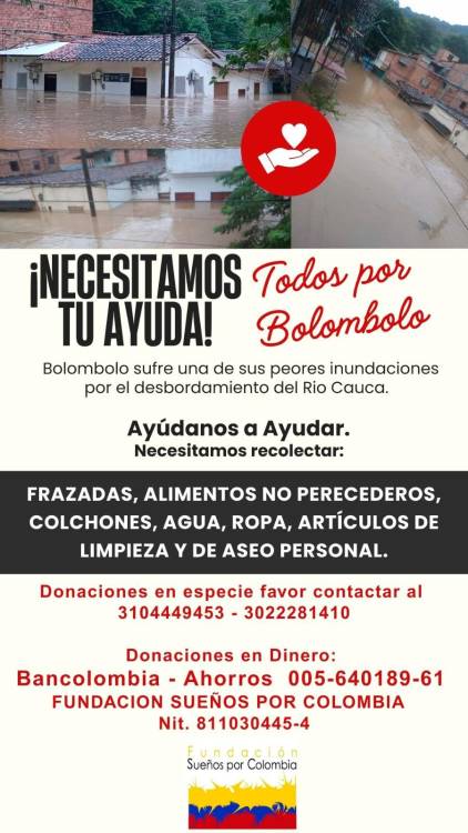 Ayudas y donaciones para el corregimiento de Bolombolo. / FOTO: CORTESÍA