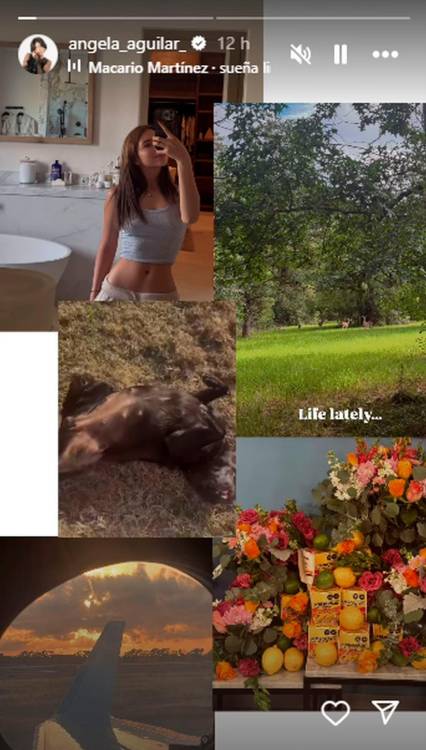 $!La historia que compartió Ángela Aguilar. / FOTO: CAPTURA DE PANTALLA
