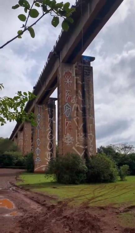 Este fue el puente desde el que cayó la joven. FOTO: @TAUFIK_Q