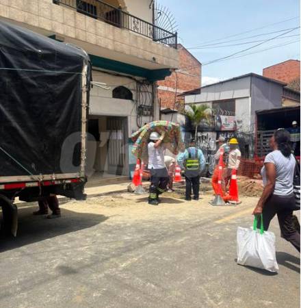 Así fue el desalojo a las 9 familias. FOTO: YESSICA PÉREZ