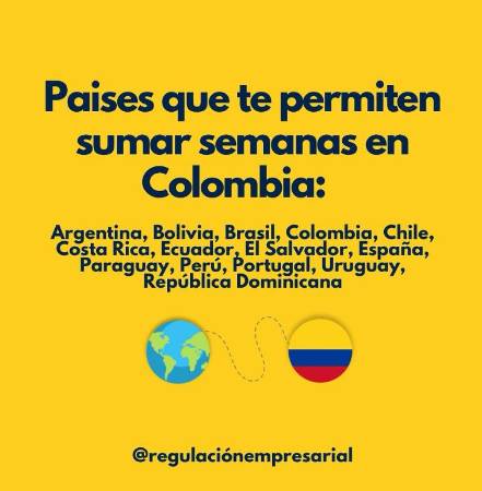 Colombianos trabajando en el exterior, a certificar semanas cotizadas