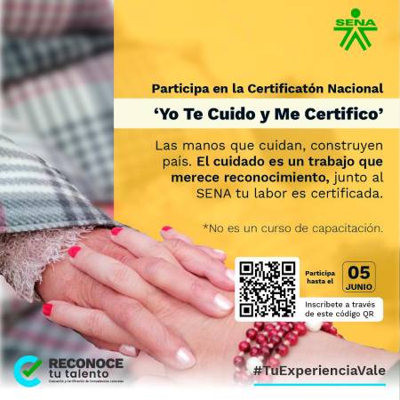 ¿Eres cuidador de adultos mayores? Certifícate gratis con el Sena; aquí te contamos cómo