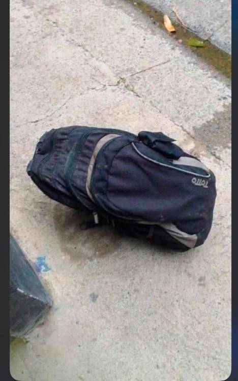 Este es el morral con las pertenencias de Diomedes. <b><span class=mln_small-caps_mln>/ FOTO: CORTESÍA</span></b>