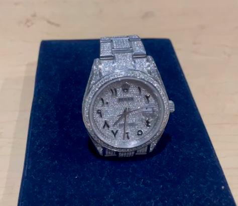 Este fue el reloj recuperado durante el operativo, avaluado en $ 150 millones. /FOTO: TOMADA DE VIDEO