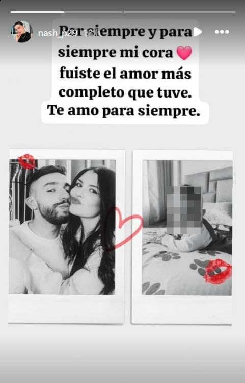 Estado de Instagram publicado por Natalia Patiño, prometida de Juan Felipe Giraldo. FOTO: CAPTURA DE PANTALLA TOMADA DE INSTAGRAM @NASH_P29