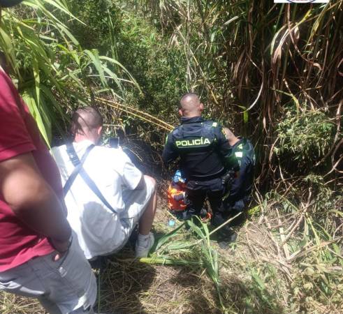 La Policía también atendió la situación. FOTO: CORTESÍA