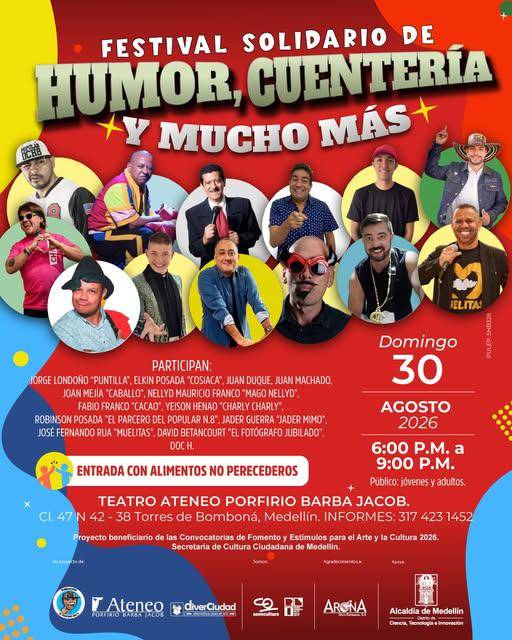 Festival solidario de humor, cuentería y más: súmese y los apoya