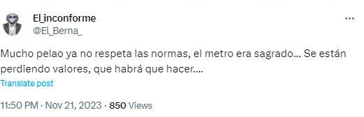 Comentarios en redes sociales. /FOTO: CAPTURA DE PANTALLA. 