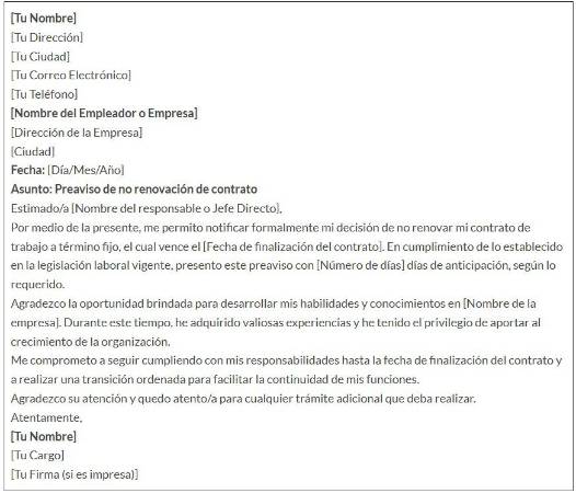Conozca lo que debe saber de un Preaviso en contrato a término fijo