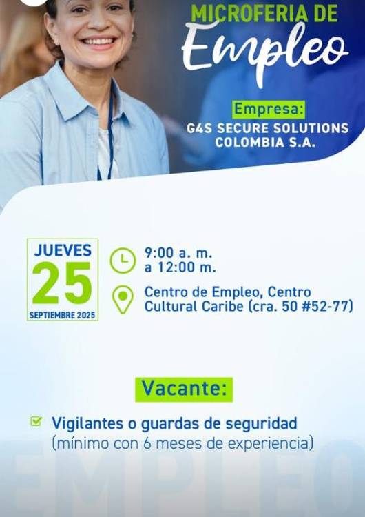 ¡Atención Itagüí! Habrá feria de empleo para guardas de seguridad