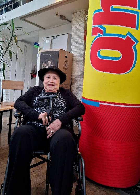 Rosa aseguró que le encanta leer el Q’HUBO. /FOTO: ANA CRISTINA MARINO M.