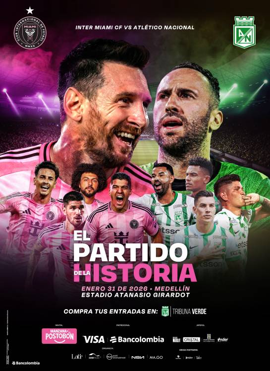 ¡Un hecho! Messi jugará con su equipo en el Atanasio ante Nacional