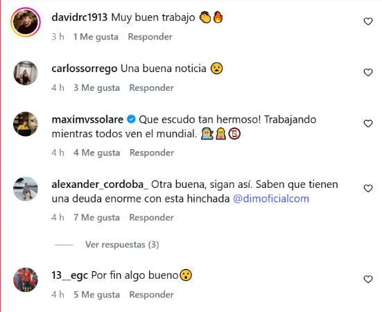 Comentarios sobre la renovación del jugador Fabra. FOTO: @DIMOFICIAL