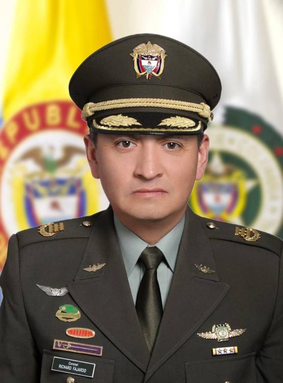Coronel Richard Raúl Fajardo Ayala. FOTO: POLICÍA NACIONAL