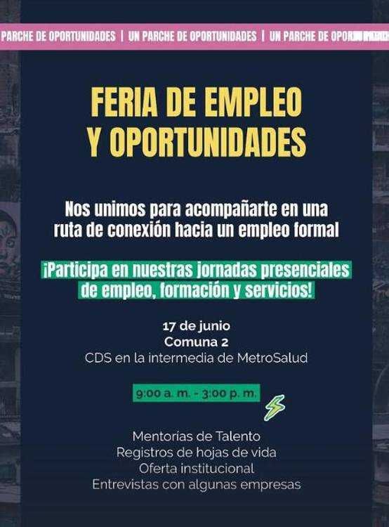 ¡Pilas, Santa Cruz! Habrá feria de empleo y oportunidades este martes
