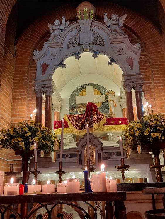 El Señor Caído de Girardota es motivo de grandes peregrinaciones por parte de fieles que llegan de todas las regiones del país. / FOTO: DANIEL GONZÁLEZ.