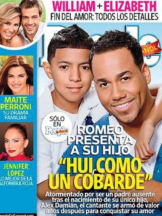 La vez que Romeo presentó a su hijo en la portada de la revista People. /FOTO: TOMADA DE LA WEB