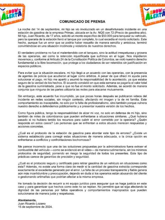 EN VIDEO: “¿Quién está robando a quién?”, Alerta fue acusado de no querer pagar una tanqueada