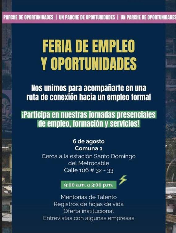 ¿Vive en el Popular? Aproveche la jornada de empleo este 6 de agosto