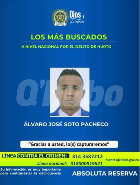 Cartel en el que Soto Pacheco estaba entre los más buscados. <b><span class=mln_small-caps_mln>/FOTO: CORTESÍA</span></b>