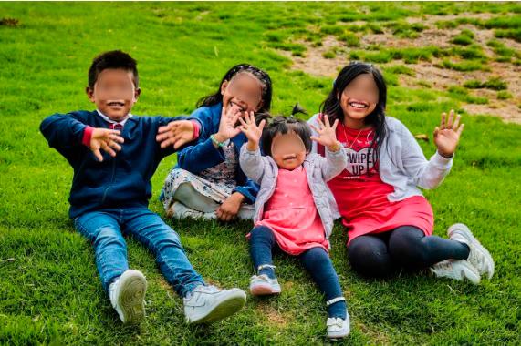 Asi lucen hoy los niños que fieron encontrados en la selva del Guaviare hace un año. / FOTO: ICBF.
