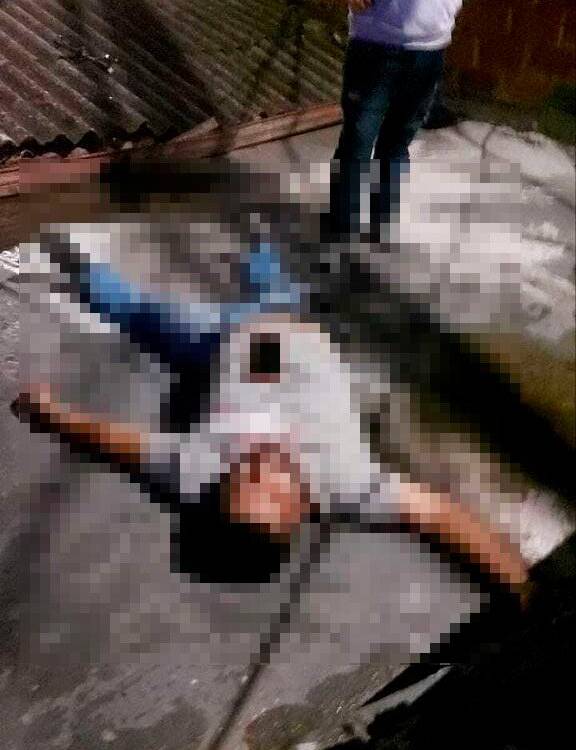 Este hombre falleció a los pocos minutos del accidente. /FOTO: CORTESÍA DENUNCIAS ANTIOQUIA