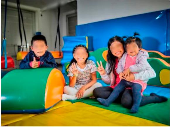 Los 4 hermanos ya recuperaron su peso. / FOTO: ICBF.