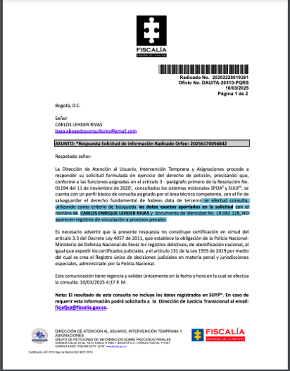 EN IMÁGENES: Carlos Lehder detenido al llegar a Colombia: ¿qué orden de captura pesa sobre el excapo?