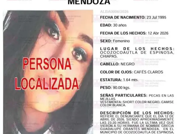 Imagen de la denuncia después de culminar la búsqueda. FOTO: TV AZTECA