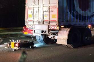 Este fue el momento posterior al accidente de tránsito. FOTO: CORTESÍA DENUNCIAS ANTIOQUIA