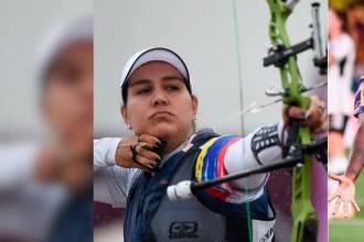 La arquera Ana María Rendón y la futbolista Linda Caicedo. /FOTOS: OLYMPICS.COM E INSTAGRAM @linda__caicedo11