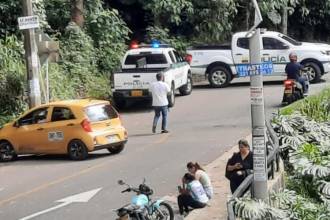 En este lugar fue abandonado el cuerpo del hombre. FOTO: CORTESÍA
