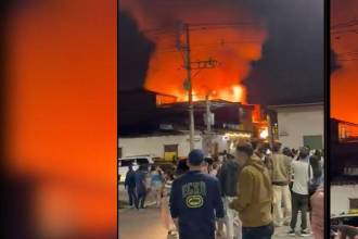 Gracias a la rápida intervención de la ciudadanía y los bomberos, el fuego pudo ser controlado en su totalidad. FOTO: CAPTURA DE VIDEO