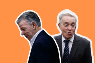 Los expresidentes Juan Manuel Santos y Álvaro Uribe. / FOTOS: COLPRENSA.