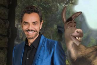 Eugenio Derbez (izq.) y Burro. FOTOS: X EUGENIO DERBEZ E INSTAGRAM SHREK