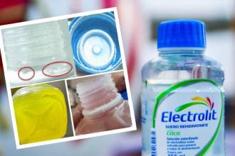 Suero Electrolit con inconsistencias en sabor y sellado. FOTO: TOMADA DE X @ELECTROLIT (FONDO) Y CORTEÍA INVIMA (DETALLE)
