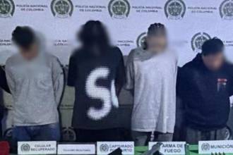Los capturados tienen entre 25 y 43 años y fueron enviados a prisión. FOTO: POLICÍA METROPOLITANA