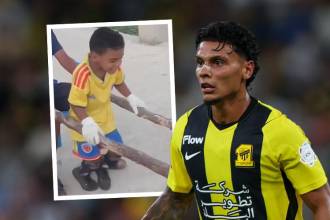 El futbolista antioqueño se conmovió con la historia de los mellizos cartageneros. FOTO: GETTY Y CAPTURA DE VIDEO