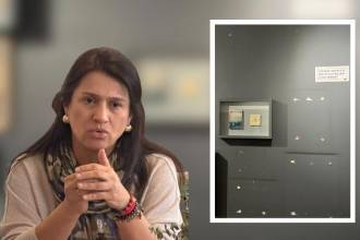 La ministra de Cultura, Paola Holguín, defendió el desmonte de piezas a favor de derechos Lgbtiq+. FOTO: X MINISTERIO DE CULTURA / X COLOMBIA DIVERSA