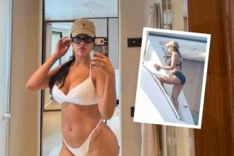 Las fotos fueron tomadas en las costas de Mallorca, España, mientras Georgina y su familia disfrutaban de las vacaciones. FOTOS: INSTAGRAM @GEORGINAGIO