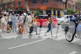El parque principal fue evacuado en su totalidad. FOTO: CRISTIAN VÁSQUEZ