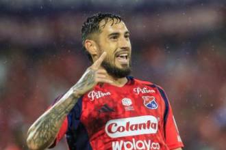 Francisco Fydriszewski, delantero de Independiente Medellín. FOTO: CAMILO SUÁREZ